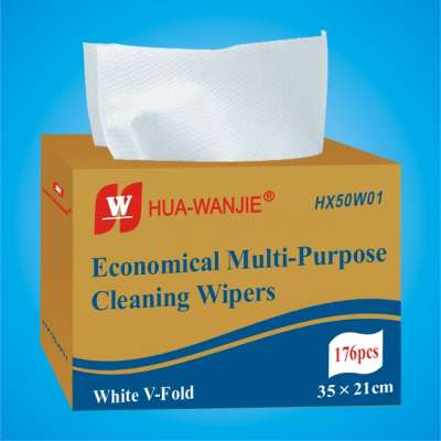 Spunlace woodpulp PP composite plain embossed non-woven fabric rolls and finished products