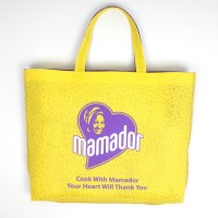 non woven shopping book fabric shopper handle bag, oem internal long nylon pp handle non woven bag factory producing